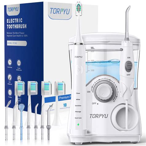 All In One Water Flosser And Ultrasonic Toothbrush Combo Extra Capacity