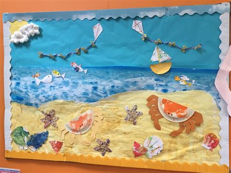 Beach Display Board Summer Display Board Nursery Display Ideas