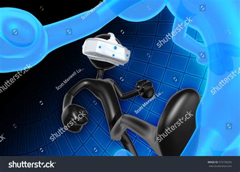 original  character illustration vr virtual stock illustration