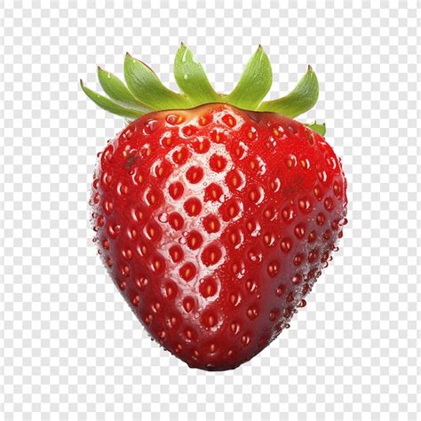 Free PSD Strawberry Fruit Isolated On Transparent Background