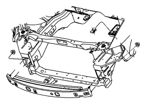 Chrysler Town And Country Reinforcement Front Bumper Fascia Group 04857882ab Chrysler Jeep