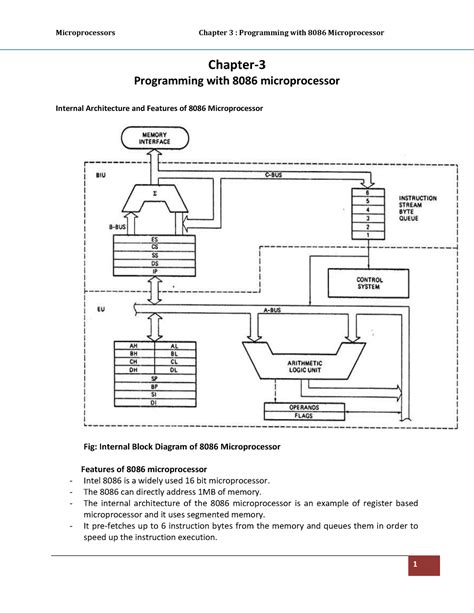 Chapter 3 Programming With 8086 Microprocessor Chapter Programming With 8086 Microprocessor