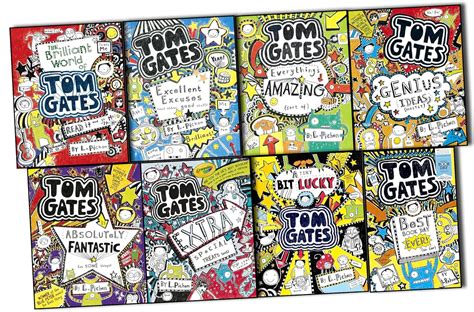 Liz Pichon Tom Gates 8 Book Books Collection The Brilliant World Of