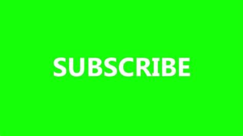 Subscribe Animation White Text Greenscreen Background Stock Footage Video (100% Royalty-free ...