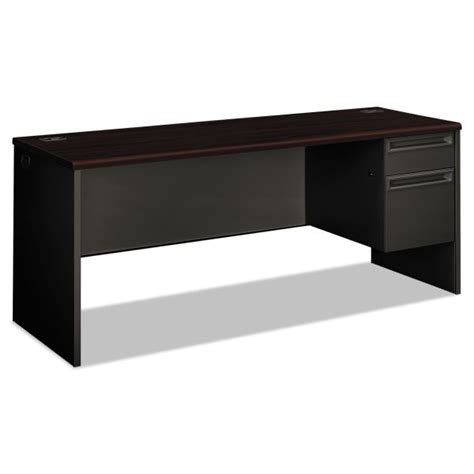 Hon 38000 Series Right Pedestal Credenza 72w X 24d X 295h Mahogany