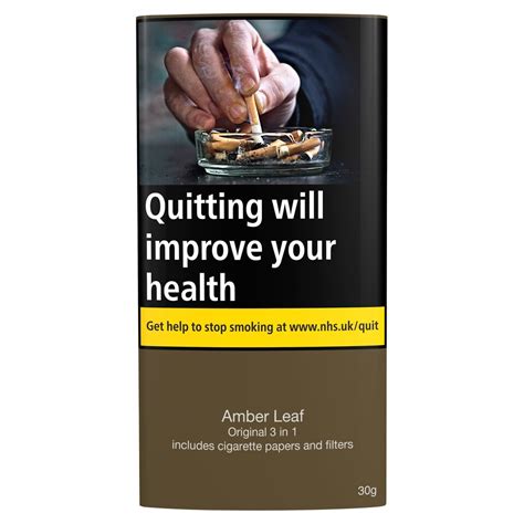 Amber Leaf Original 3 In 1 Rolling Tobacco 30g Tesco Groceries