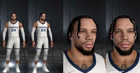 Nba K Dillon Brooks Cyberface Hair Braid And Body Model Current