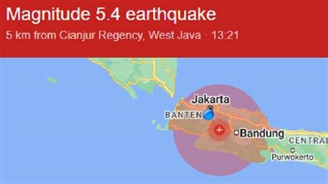 Gempa Guncang Cianjur Jawa Barat Siang Ini Getaran Terasa Hingga