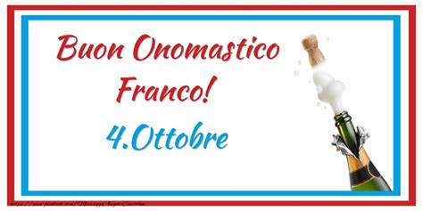 Cartoline Di San Francesco Buon Onomastico Franco 4 Ottobre