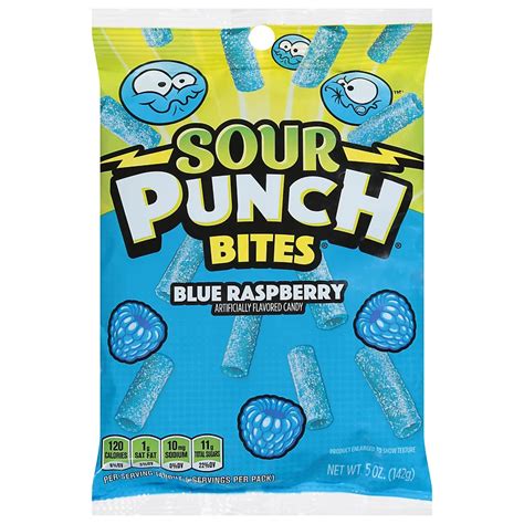 Sour Punch Bites Blue Raspberry Gummy Candy Shop Snacks And Candy At H E B