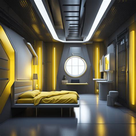 3dcg art of futuristic prison cell interior with bed by Gary O'Wrighter ...