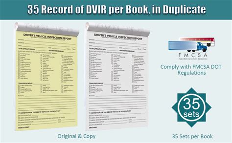 Amazon Detailed Driver S Vehicle Inspection Report Pack Pre