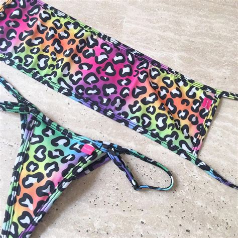 Sexy Predator Bandeau Bikini By OH LOLA SWIMWEAR