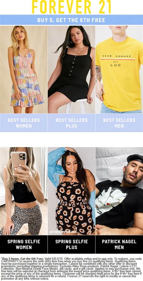 6th Item Free At Forever 21 Via Promo Code Cartparty Forever21 The