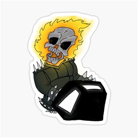 Ghost Rider Stickers Redbubble