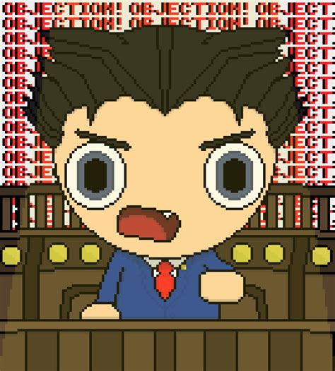 OBJECTION! Phoenix Wright by koreybibie on Newgrounds