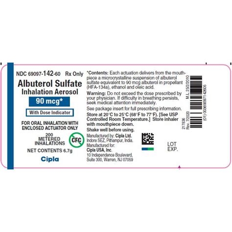 Albuterol Metered Dose Inhaler
