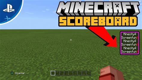 Minecraft SCOREBOARD Erstellen Easy Tutorial Minecraft Bedrock