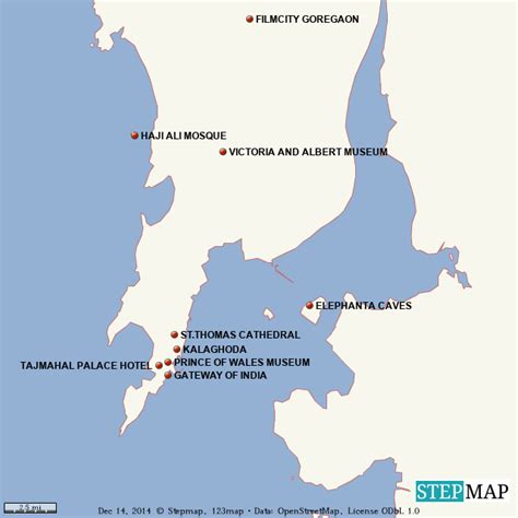 StepMap - HISTORICAL AND CULTURAL MAP OF INDIA - Landkarte für World