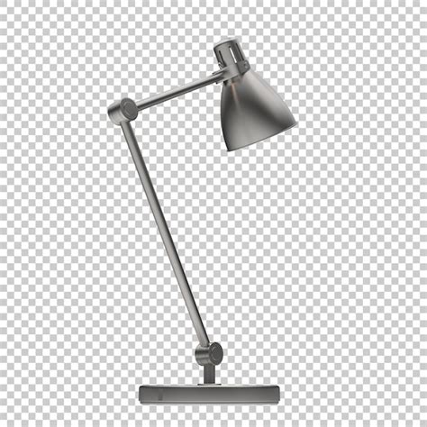 Lampe De Bureau Moderne Sur Fond Transparent Illustration De Rendu 3d