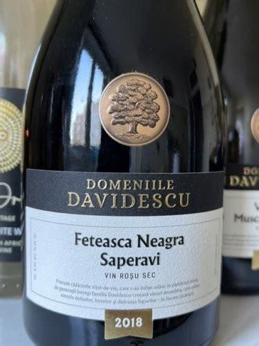 Domeniile Davidescu Feteasca Neagra Saperavi Vivino