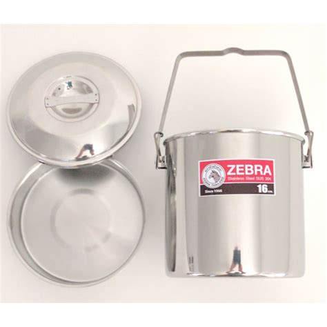 Zebra Firebox 16cm Stainless Steel Billy Pot And Pan Boreal Ventures Canada