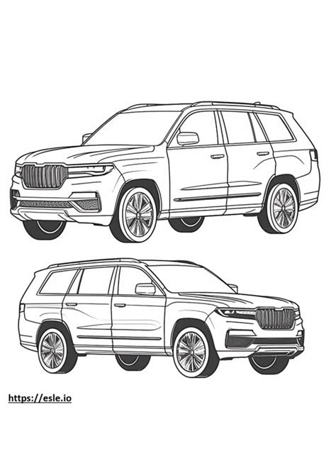 Jeep Grand Cherokee 4xe 2024 Coloring Page