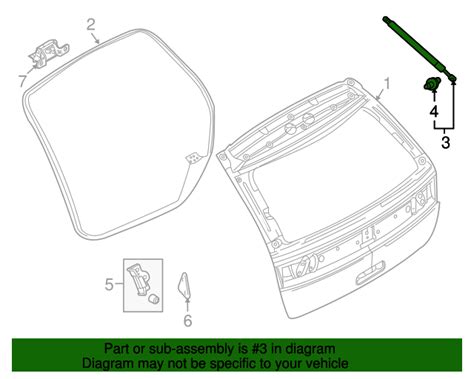 7A1Z 78406A11 B 2007 2010 Lincoln MKX Lift Assembly Gas Fairway Ford