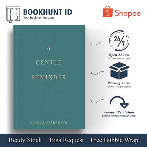 Jual A Gentle Reminder By Bianca Sparacino English Shopee Indonesia