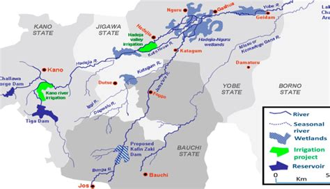 River Basins Of Northwestern Nigeria Showing Hadejia Irrigation Project Download Scientific