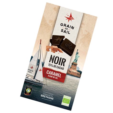 Tablette De Chocolat Noir Caramel Et Fleur De Sel Bio