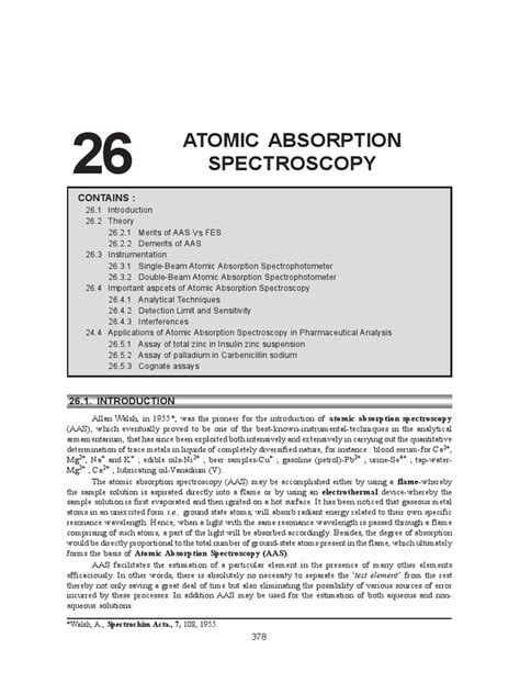 Atomic Absorption Spectros Pdf Atomic Absorption Spectroscopy Absorption Spectroscopy