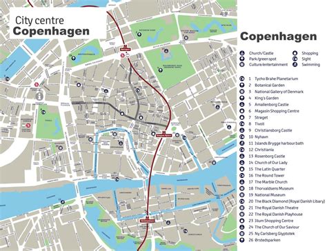 Copenhagen Maps | Denmark | Maps Of Copenhagen inside Printable Tourist Map Of Copenhagen ...