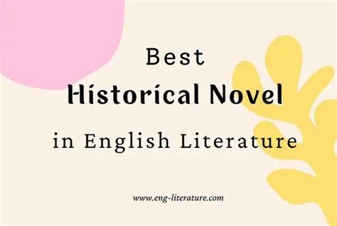 Best Historical Novel in English Literature - All About English Literature