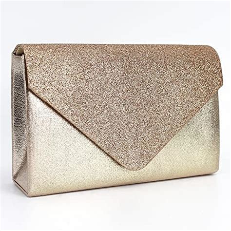 Megauk Damen Clutch Glitzer Elegant Abendtasche Gl Nzend Handtasche