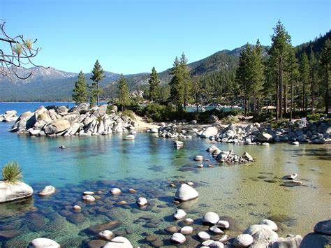 Sand Harbor Beach Lake Tahoe Wallpapers Wallpaper Cave