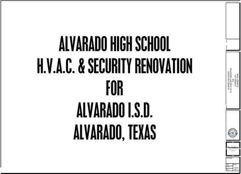 Alvarado High School Renovations - Alvarado ISD - Virtual Builders Exchange