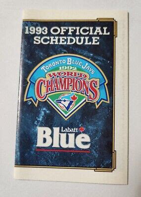 Toronto Blue Jays World Series Champions Baseball Schedule Near