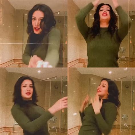 Mehwish Hayat Busts Out Some Groovy Moves In A Bathroom Lens