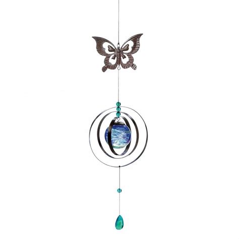 Wind Spinners Outdoor Hanging Metal Butterfly Garden Wind Spinner