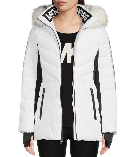 Michael Kors White Long Jacket Senboku