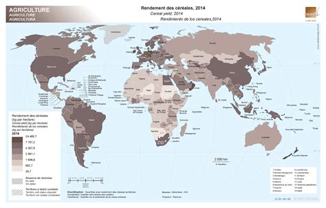 Rendement Des C R Ales Kg Par Hectare Cartoprodig Des