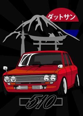 Datsun 510 Poster By Alfian Dwi Displate