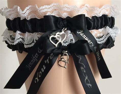 Black And White Lace Garter Set Lace Garter Set White Lace Garter