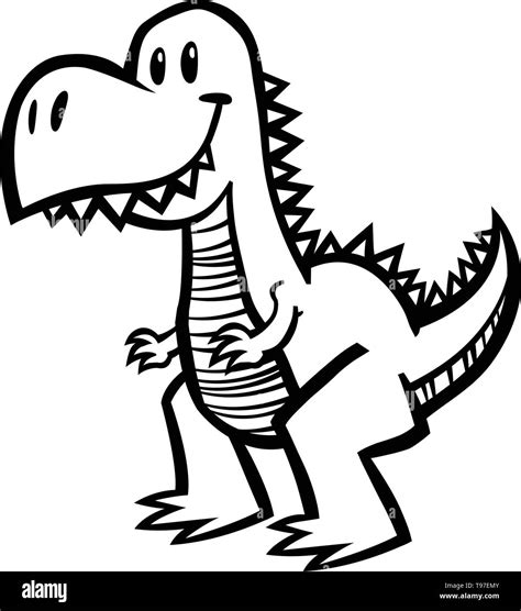 T Rex Clip Art Black And White