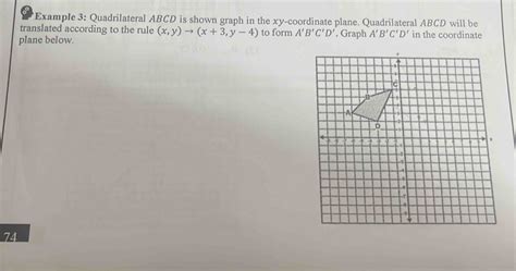 Solved Example Quadrilateral Abcd Is Shown Graph In The Xy