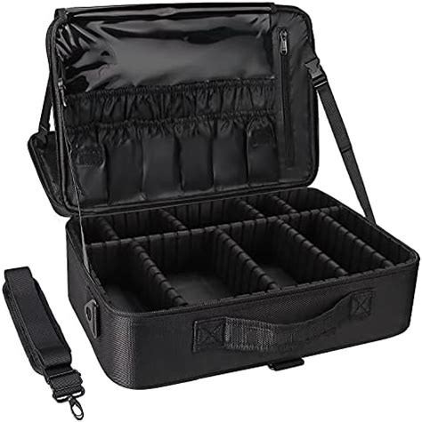 Amazon Kootek Layers Travel Makeup Bag Portable Train Cosmetic