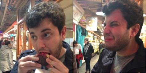 Sampling A Chocolate-Covered Onion In Philadelphia's Reading Terminal