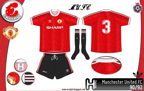 Kit Design By Eroj 1990 1992 Manchester United Home Away E Third