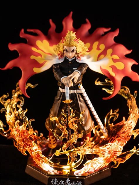 Demon Slayer Rengoku Kyoujurou Action Figures Toys Gk Anime Kimetsu No